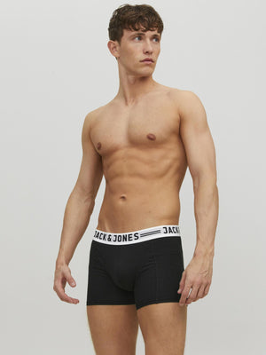 Boxer court Jack & Jones Sense noir et blanc