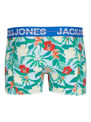 Boxer court Pineapple : Fleurs Rouges