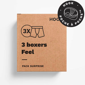 Pack de 3 boxers Feel : Mystère