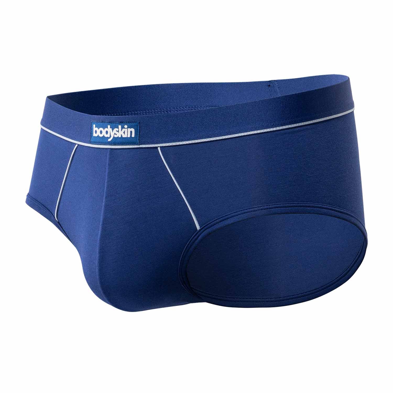 3 slips Daily : Gris mix, noir et rouge et bleu royal