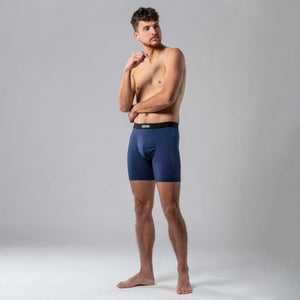 3 boxers Max : Noir, charcoal et bleu marine