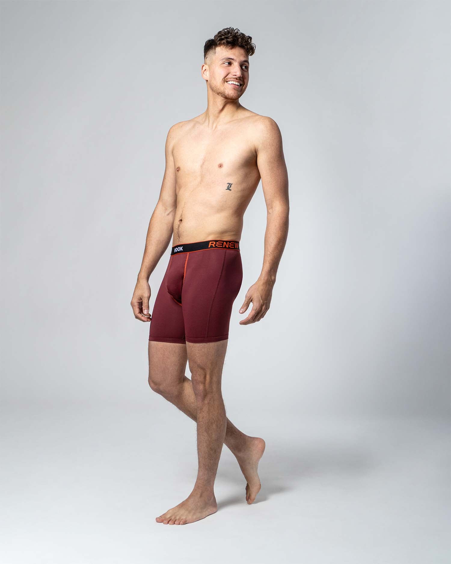 3 Renew boxers: Semi-compression black, lime and red
