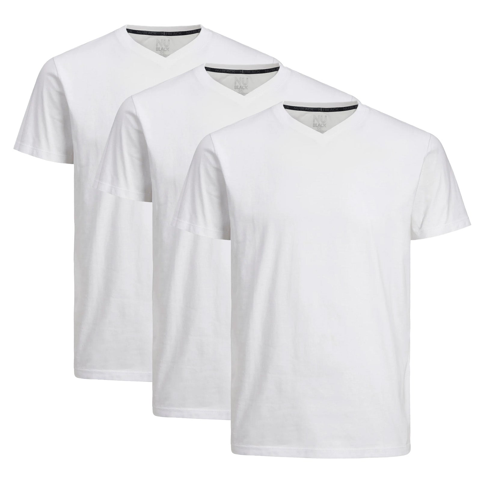 3 t-shirts Supima coton : Blanc