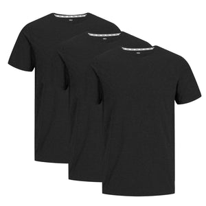 3 t-shirts en bambou : Noir