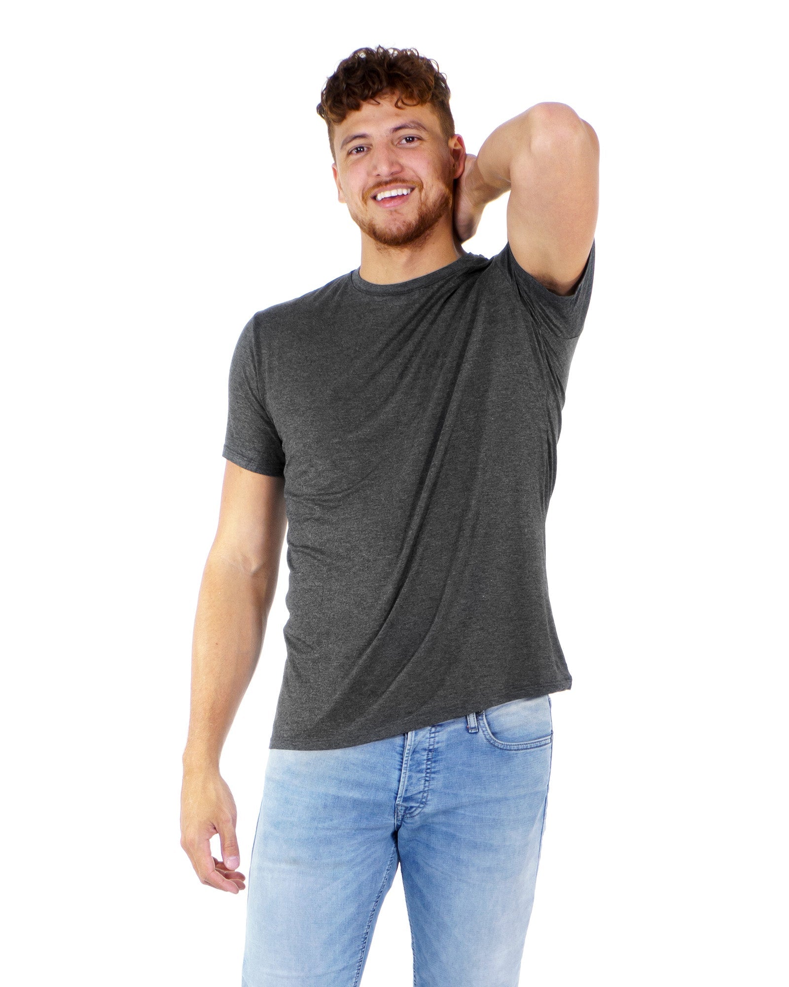3 t-shirts en bambou : Charcoal