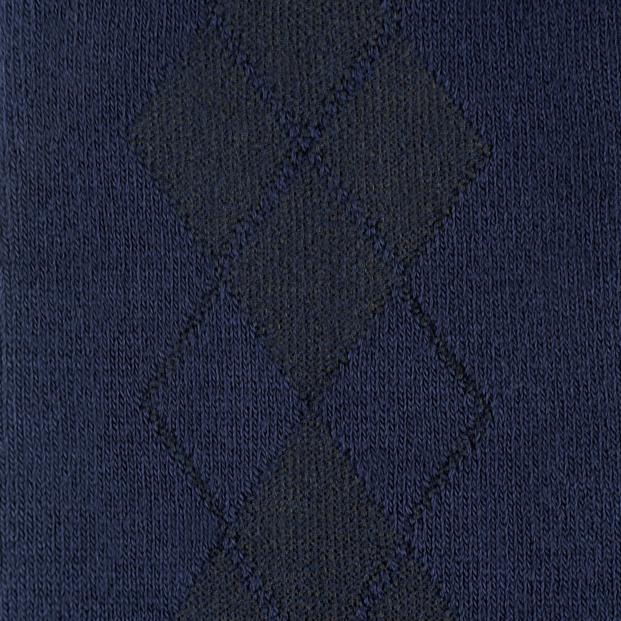 Nu - Bamboo Crew Sock : Navy Blue Diamonds