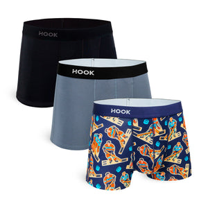 Super Hockey Pack: 3 short boxers