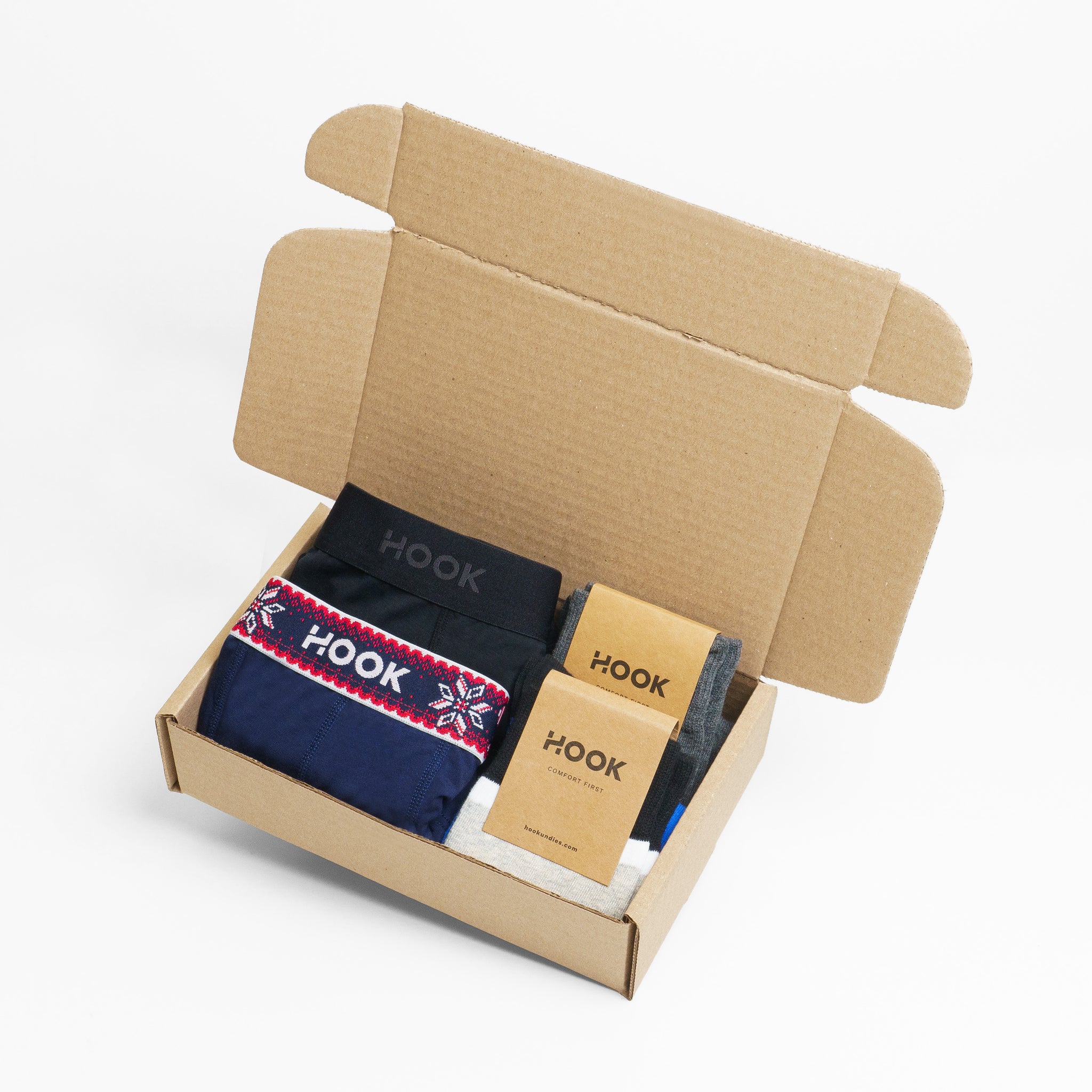 Pack de Noël : Boxer court Flocon
