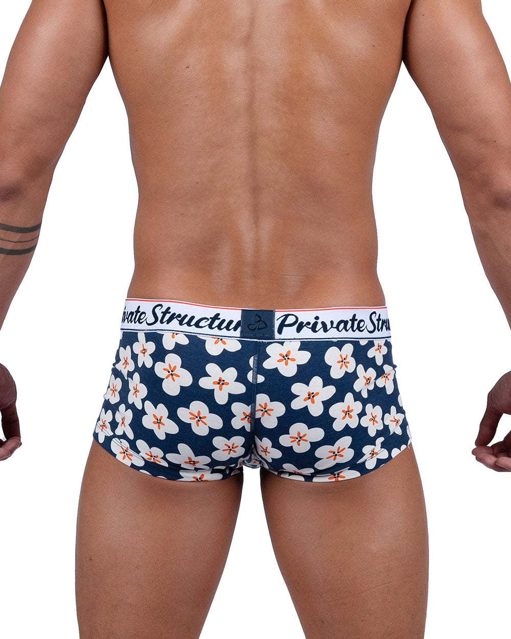 Boxer court Private Structure Floral Navy