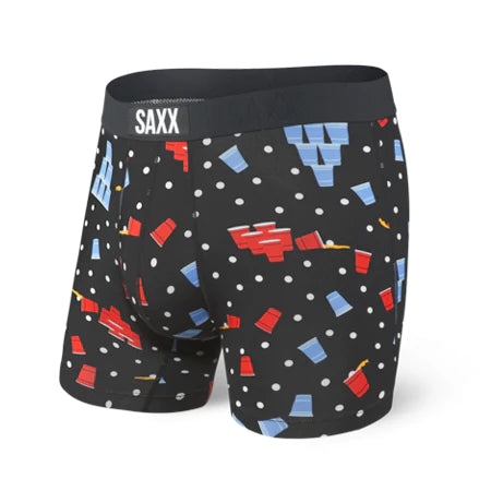 Boxer Saxx Vibe Black Beer Champs