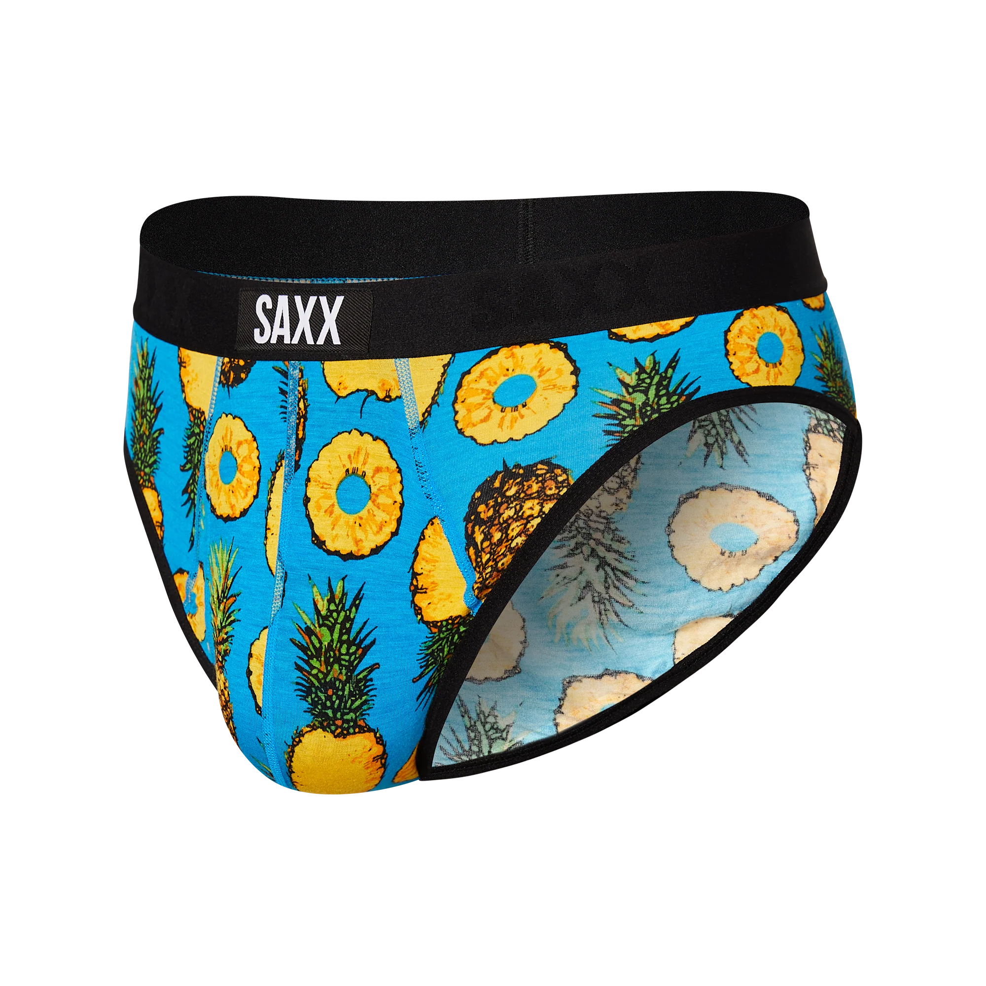 Saxx Ultra Boxer Brief Fly - Polka Pineapple - Blue – Rachelle M