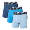 3-pack ESSENTIAL PERFORMANCE boxers DK DENIM/RVR BLUE/BLUE FG