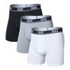 Pack of 3 ESSENTIAL PERFORMANCE boxer briefs WHITE/TRADEWINDS/BLACK