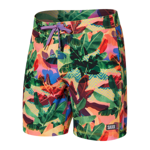 Saxx - Betawave 2N1 Boardie 17" Swimsuit : Multi Luminous Foliage 