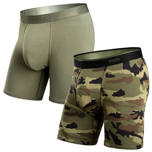 Bn3th - Classic Boxer Brief : PINE/CAMO GREEN 2 pack