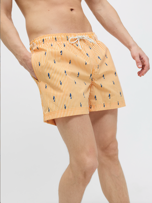 Maillot de bain Maui Mini Stripe : Iceland Poppy