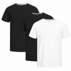 3 t-shirts en bambou : Noir et blanc