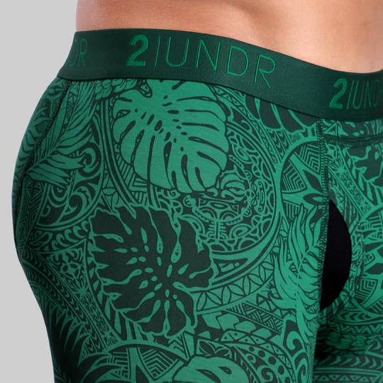 Swing Shift Short Boxer Brief Coastal Green