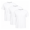 3 t-shirts en bambou : Blanc