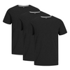3 t-shirts en bambou : Noir