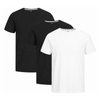 3 t-shirts en bambou : Noir et blanc