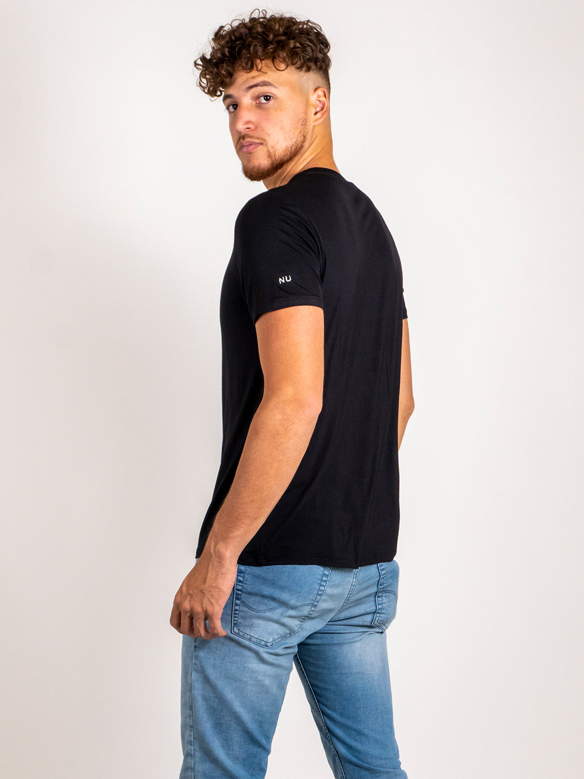 3 t-shirts en bambou : Noir & Charcoal