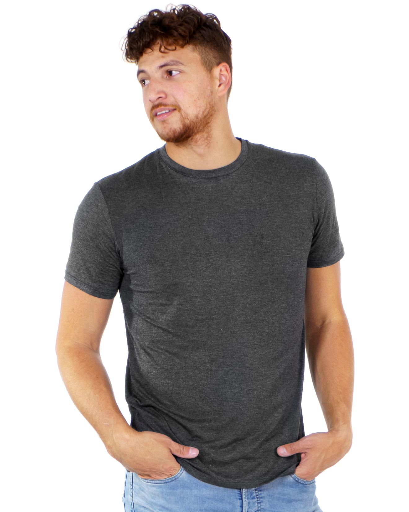T-shirt charcoal en bambou