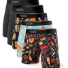 5 boxers Max 1X BBQ, 1X Pêches, 1X Muy Caliente et 2X Noir Cosmic