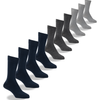 10 bas Nu Essentiel : bleu marine charcoal et gris