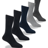 5 bas Nu Essentiel : Noir, bleu marine, gris et charcoal