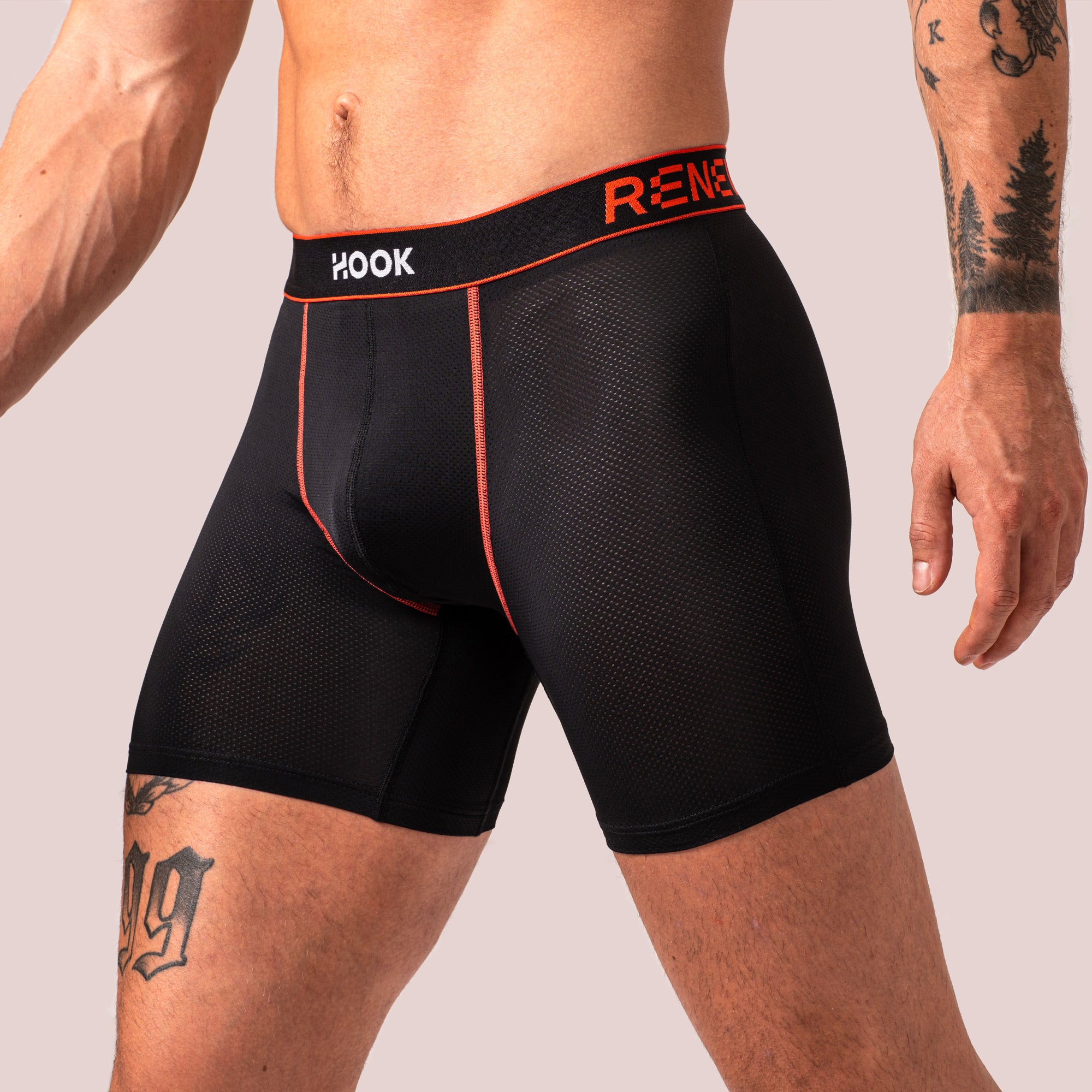 Renew Boxer Brief : Black & Red