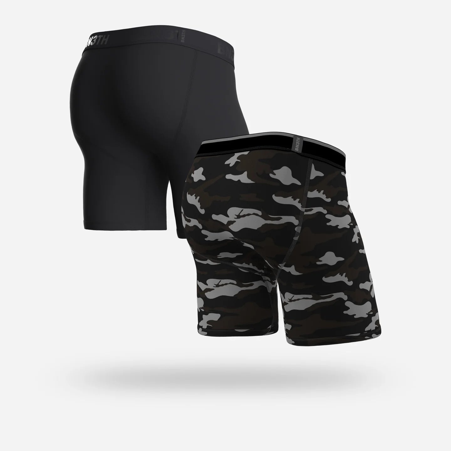 Bn3th - Classic Boxer Brief : Black/Camo Covert 2 pack