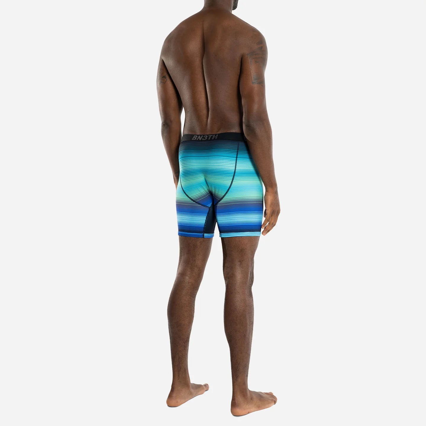 Bn3th - Pro Boxer Brief : Rhythm Stripe Ocean