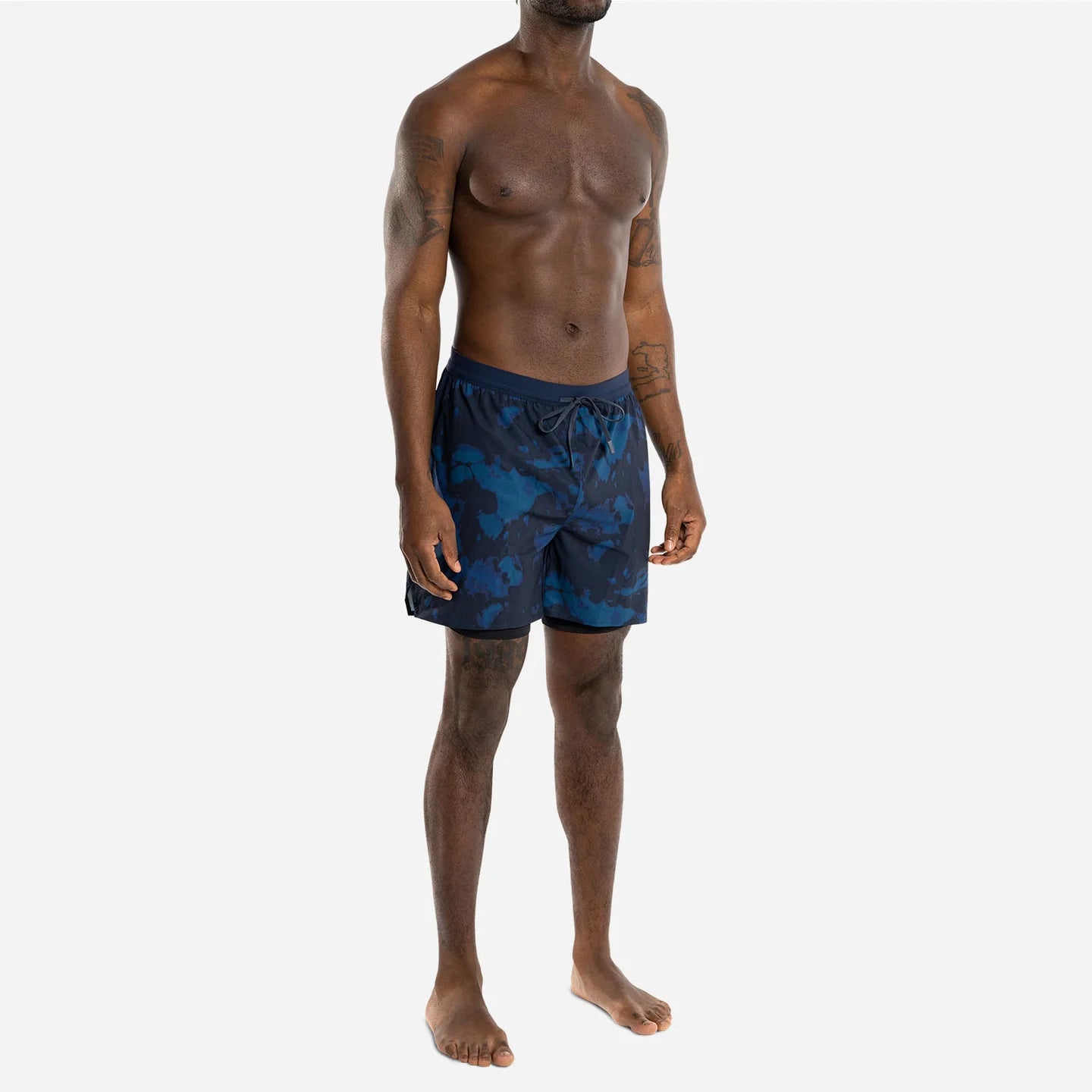 Short BN3TH RUNNERS HIGH SHORT WASHED OUT NAVY