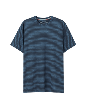 T-shirt DROPTEMP™ ALL DAY COOLING RAYURE MARQUEUR MARINE