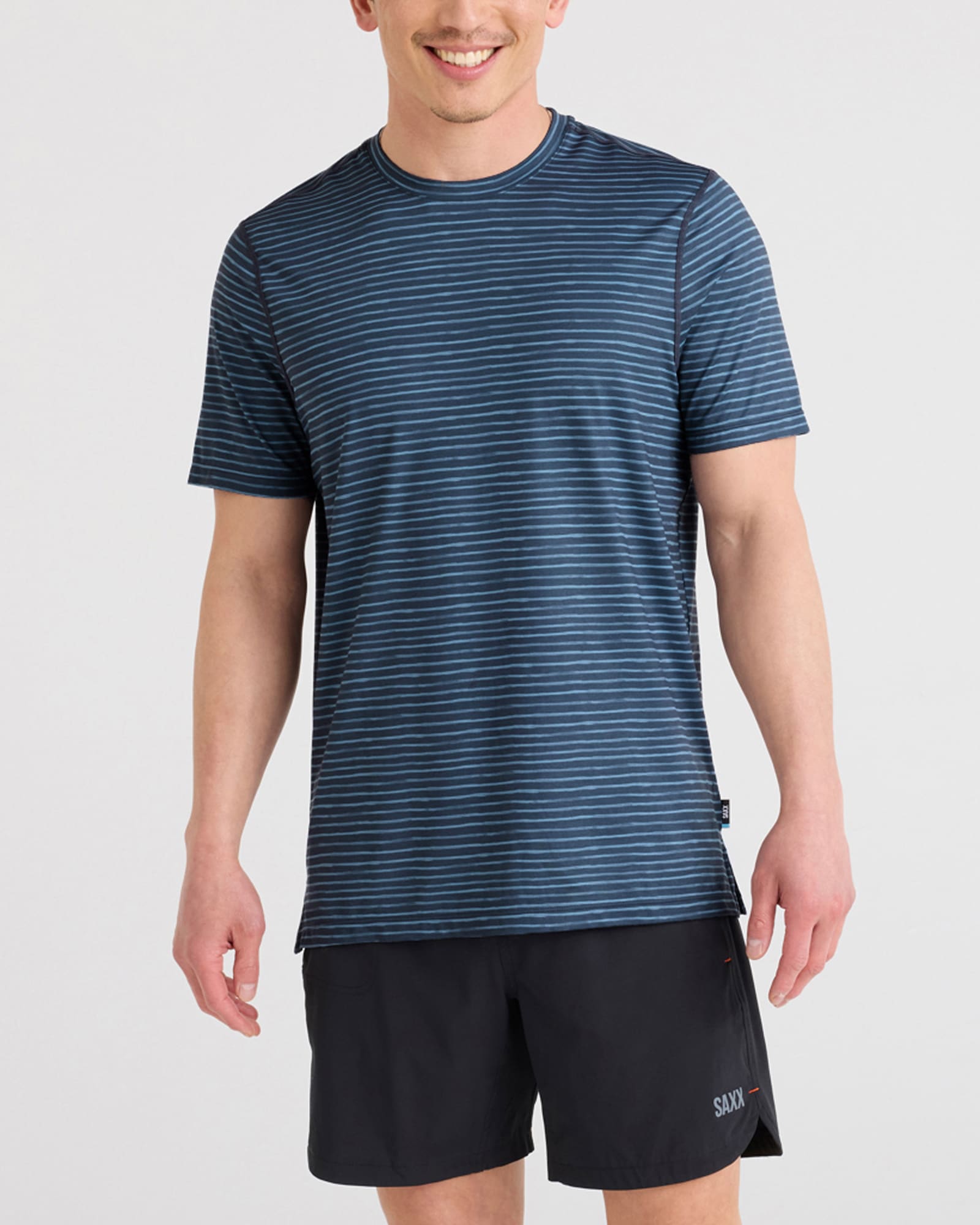 T-shirt DROPTEMP™ ALL DAY COOLING RAYURE MARQUEUR MARINE