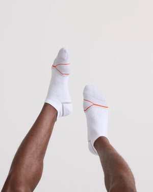 Foot Hold White Short Socks