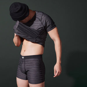 Saxx - Droptemp™ Cooling Mesh Boxer Brief with opening : Black