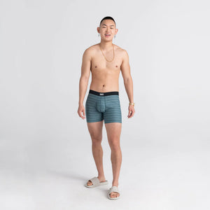 Saxx - Droptemp™ Cooling Mesh Boxer Brief : Washed Teal Heather