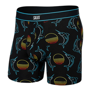 Boxer Saxx Daytripper Sunset Crest- Black