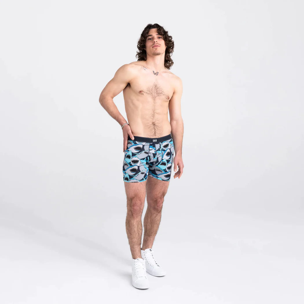 Saxx - Daytripper Boxer Brief : Shark Tank Camo-Navy