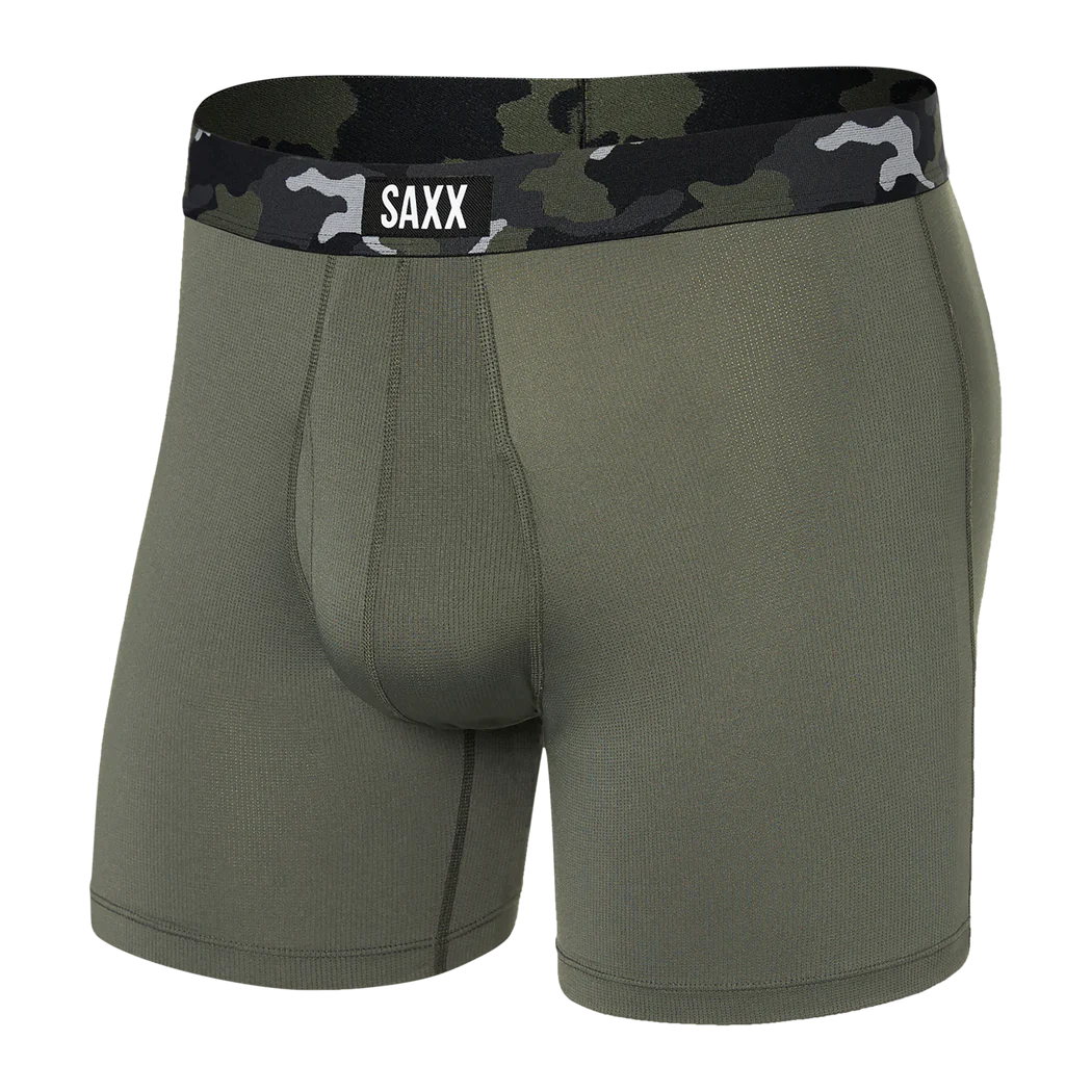 Sport Mesh Boxer Dusty Olive Camo