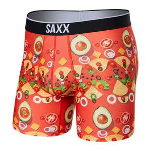 Saxx - Volt Boxer Brief : Deconstructed Nachos- Red