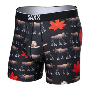 Saxx -  Volt Boxer Brief : National Pastime-Black