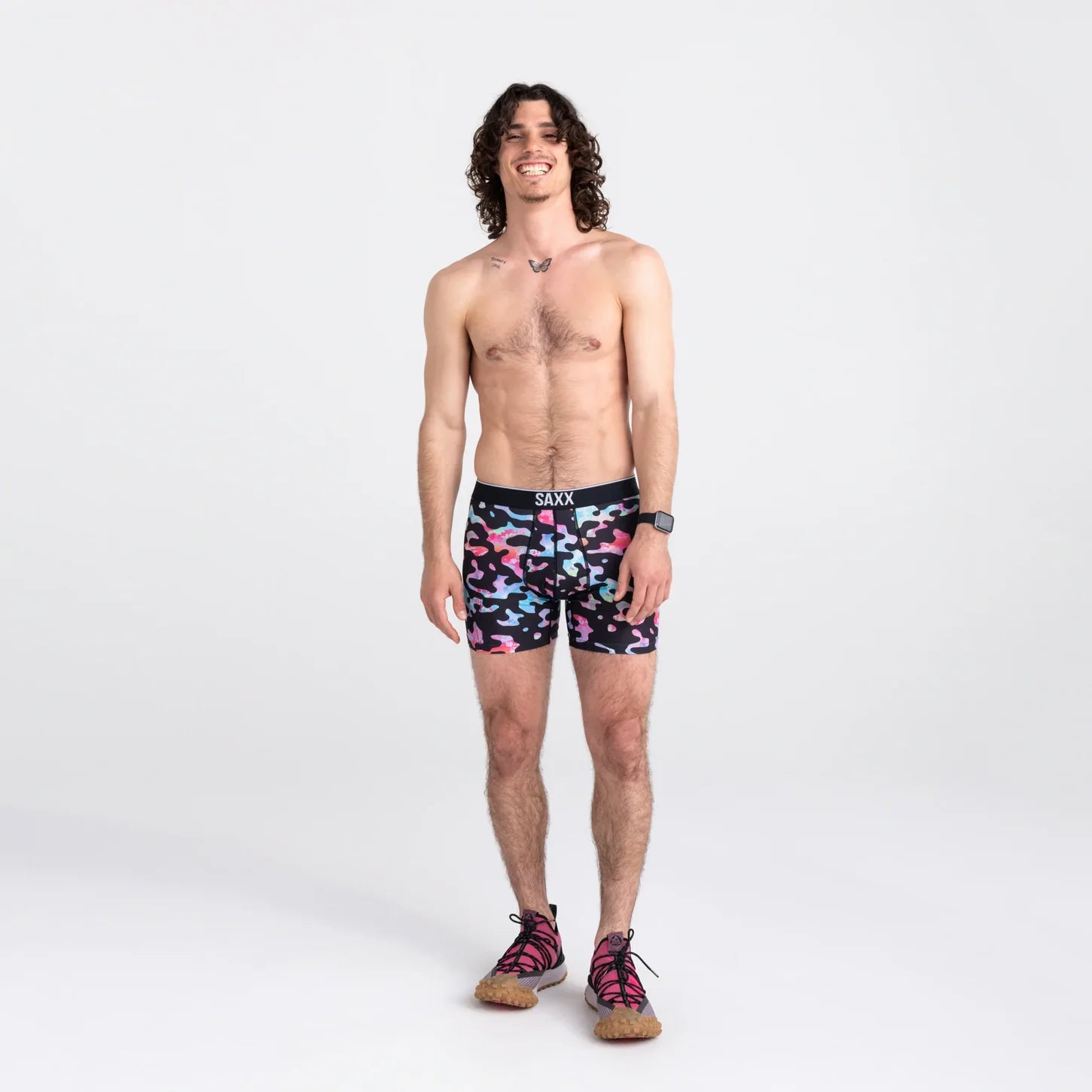 Saxx - Volt Boxer Brief : Washed Out Camo-Multi