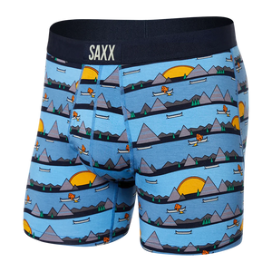 Saxx - Ultradoux Boxer Brief : Lazy River-Blue