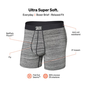 Boxer Ultra avec Ouverture Heather Grey