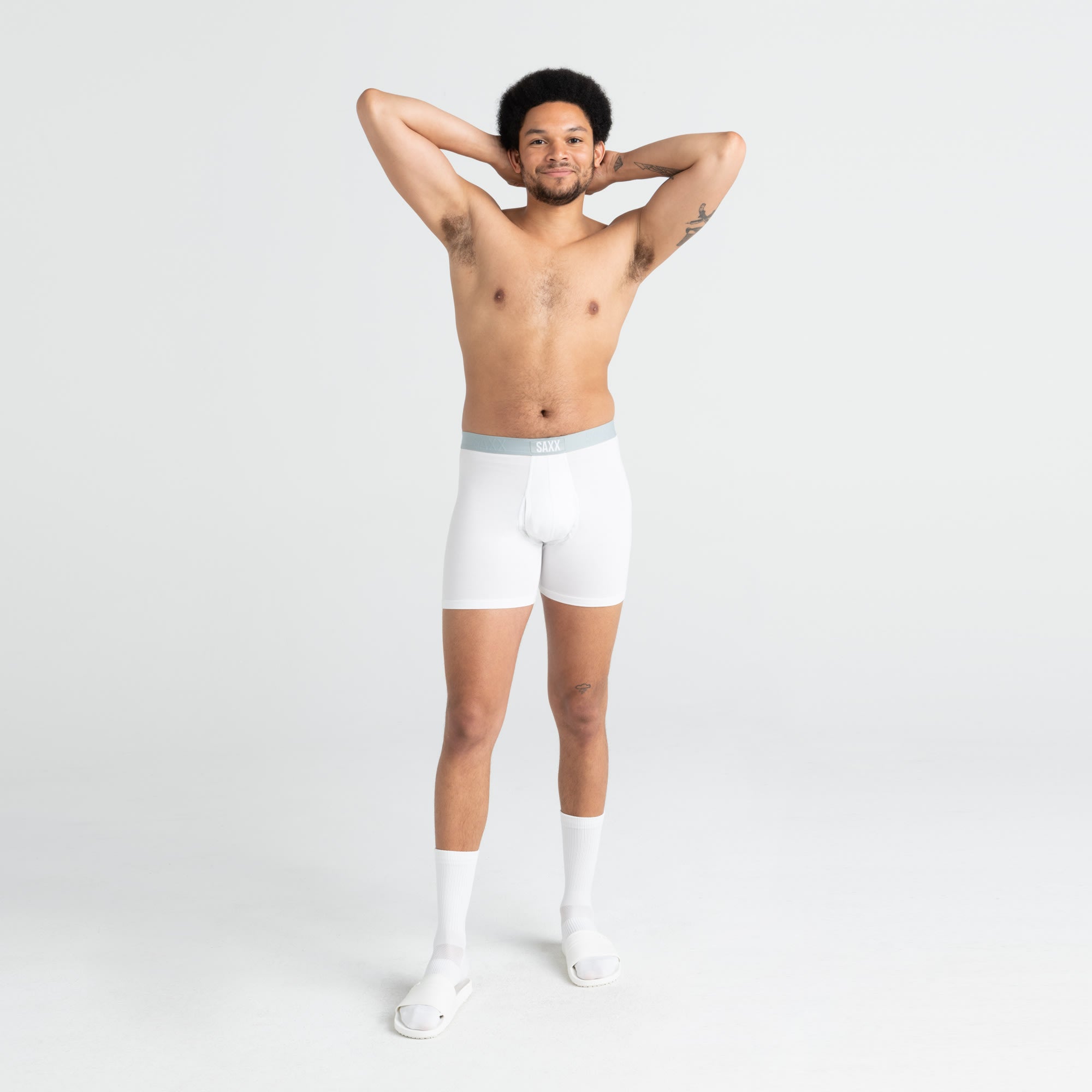 Boxer Saxx Ultra avec Ouverture White