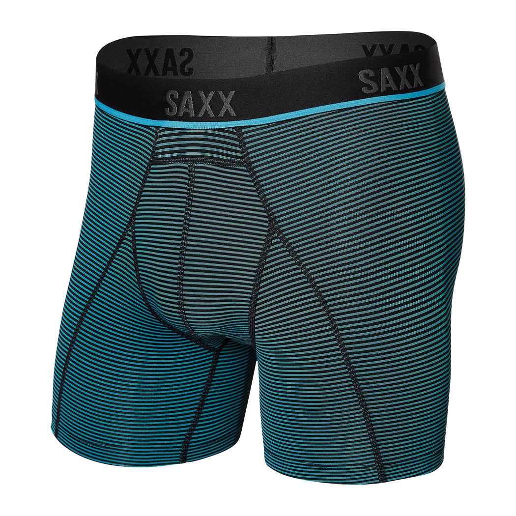 Kinetic Light Compression Boxer Brief Cool Blue Mini Stripe