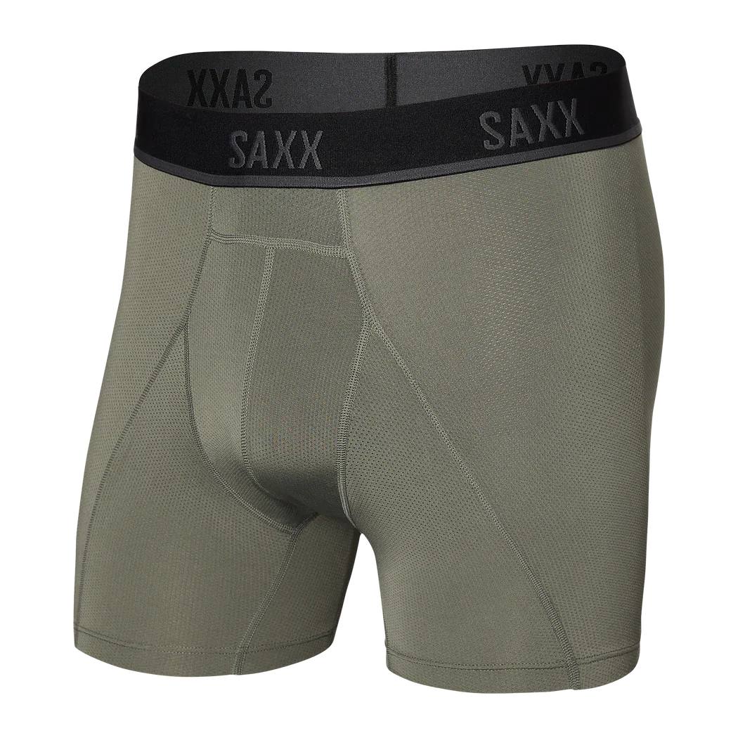Saxx - Kinetic Light Compression Boxer Brief : Cargo Gray